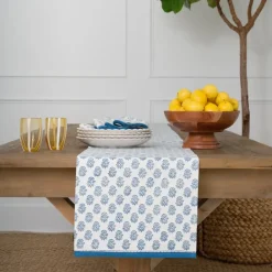 Pomegranate Inc Anika Blue Table Runner Best