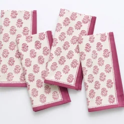Pomegranate Inc Anika Fuchsia Napkin | Set of 4