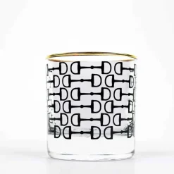 Pomegranate Inc Black Pony Club Bourbon Glass | Set of 4 Best