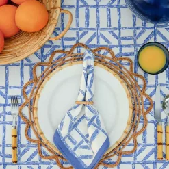 Pomegranate Inc Blue Bamboo Napkin | Set of 4 New