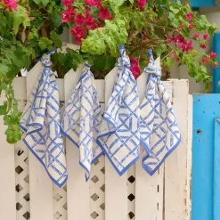 Pomegranate Inc Blue Bamboo Napkin | Set of 4 New