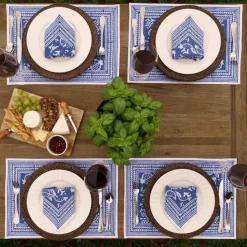 Pomegranate Inc Blue Pomegranate Placemat | Set of 4 New