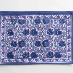 Pomegranate Inc Bohemian Floral Blues & Purple Placemat | Set of 4 Discount