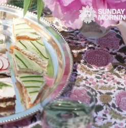 Pomegranate Inc Bohemian Floral Moss & Mauve Tablecloth Hot