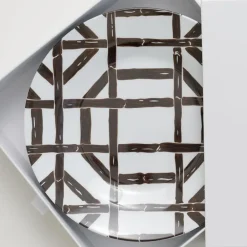Pomegranate Inc Brown Bamboo Melamine Appetizer Plate | Set of 6 New