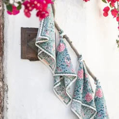 Pomegranate Inc Butterfly Garden Aqua & Rose Napkin | Set of 4 Online