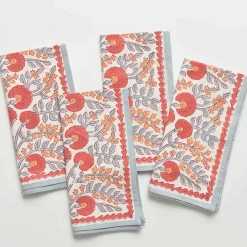 Pomegranate Inc Cactus Flower Ivory Napkin | Set of 4 New