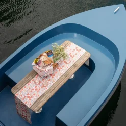 Pomegranate Inc Cactus Flower Ivory Table Runner Discount