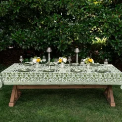 Pomegranate Inc Cactus Flower Lettuce Green Tablecloth Discount