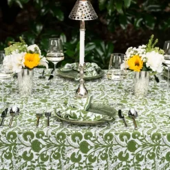 Pomegranate Inc Cactus Flower Lettuce Green Tablecloth Discount