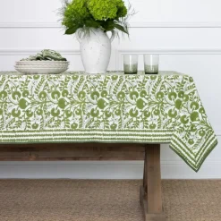 Pomegranate Inc Cactus Flower Lettuce Green Tablecloth Discount