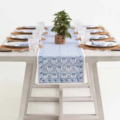 Pomegranate Inc Caroline Blue Table Runner Discount