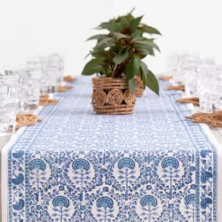 Pomegranate Inc Caroline Blue Table Runner Discount