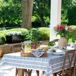 Pomegranate Inc Caroline Blue Tablecloth Sale