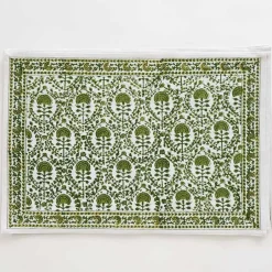Pomegranate Inc Caroline Green Placemat | Set of 4