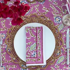 Pomegranate Inc Climbing Dahlia Lilac Napkin | Set of 4