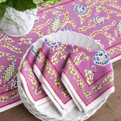 Pomegranate Inc Climbing Dahlia Lilac Napkin | Set of 4