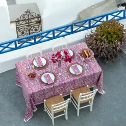 Pomegranate Inc Climbing Dahlia Lilac Tablecloth Online