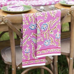 Pomegranate Inc Climbing Dahlia Lilac Tea Towels Hot
