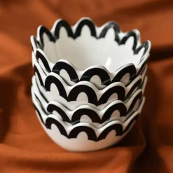 Pomegranate Inc Coton Colors Arabesque Scalloped Bowl