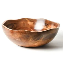 Pomegranate Inc Coton Colors Fundamental Wood Ruffle Bowl Online