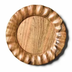 Pomegranate Inc Coton Colors Fundamental Wood Ruffle Platter Sale
