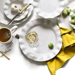 Pomegranate Inc Coton Colors Signature Ruffle Plate Discount