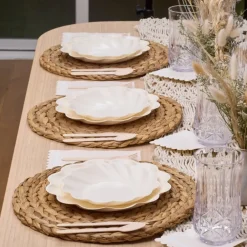 Pomegranate Inc Cream Simply Eco Plates | Set of 8 Best