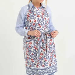 Pomegranate Inc Emma Red & Blue Apron