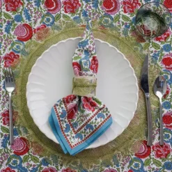 Pomegranate Inc Fern Poplar Leaf Rice Paper Placemat | Set of 4 Clearance