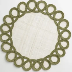 Pomegranate Inc Fern Woven Doodles Placemat | Set of 4 Outlet