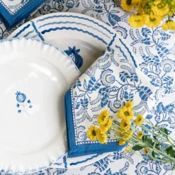 Pomegranate Inc Gardenia Vine Azure Napkin | Set of 4 Discount