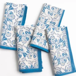 Pomegranate Inc Gardenia Vine Azure Napkin | Set of 4 Discount