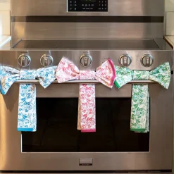 Pomegranate Inc Gardenia Vine Azure Tea Towels Discount