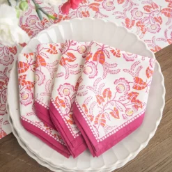 Pomegranate Inc Gardenia Vine Berry Napkin | Set of 4 Online