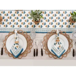 Pomegranate Inc Gaya Teal & Marigold Table Runner Online