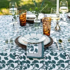 Pomegranate Inc Ginkgo Teal Napkins | Set of 4 Online