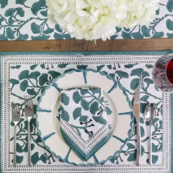 Pomegranate Inc Ginkgo Teal Placemat | Set of 4 Outlet