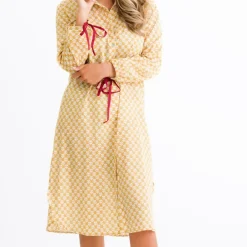 Pomegranate Inc Golden Buti Shifty Shirtdress Hot