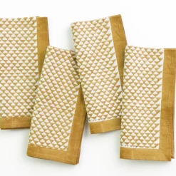 Pomegranate Inc Golden Triangle Napkin | Set of 4 Outlet