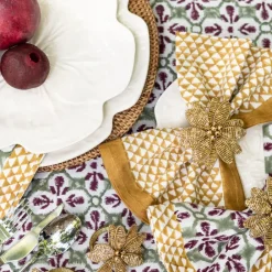 Pomegranate Inc Golden Triangle Napkin | Set of 4 Outlet