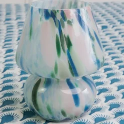Pomegranate Inc Green & Blue Joyful Lamp Clearance