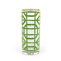 Pomegranate Inc Green Bamboo Highball Glass | Set of 4 New