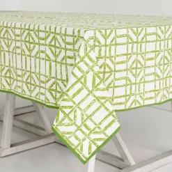 Pomegranate Inc Green Bamboo Tablecloth Clearance