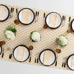 Pomegranate Inc India Hicks Home Carnation Golden Tablecloth Hot