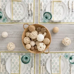 Pomegranate Inc India Hicks Home Carnation Seafoam Placemat | Set of 4 Hot