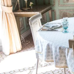 Pomegranate Inc India Hicks Home Carnation Seafoam Tablecloth Sale