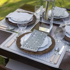 Pomegranate Inc India Hicks Home Chevron Placemats | Set of 4 Best