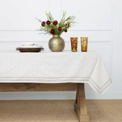 Pomegranate Inc India Hicks Home Chevron Tablecloth Best