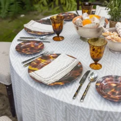 Pomegranate Inc India Hicks Home Chevron Tablecloth Best